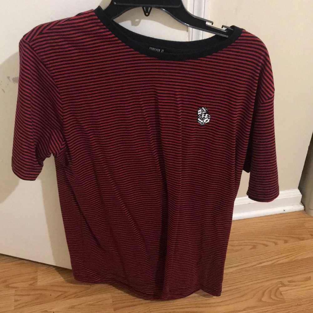 Forever 21 Red Striped Tee